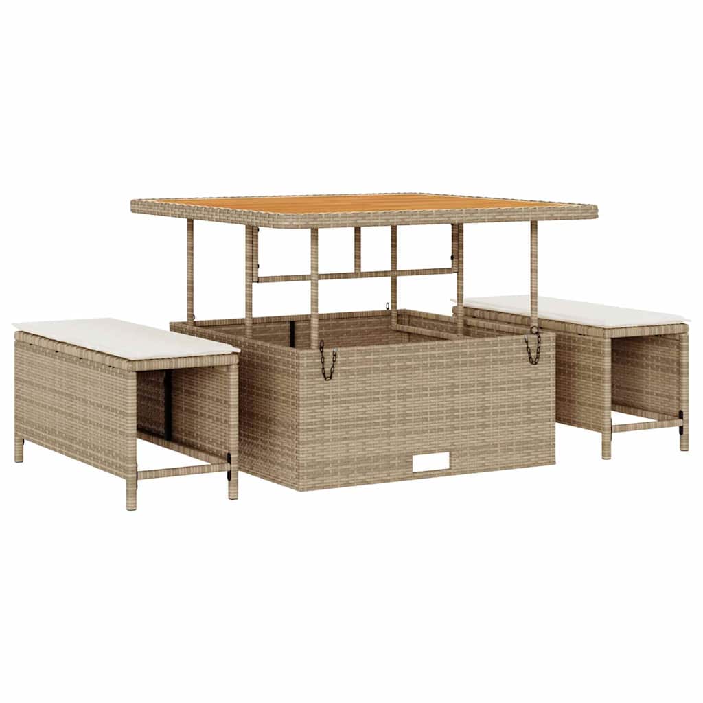 Garten-Sofa-Set 14 pcs Beige und Creme 110 x 55 x 71 cm